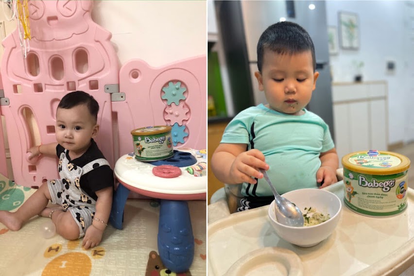 Hình ảnh thực tế của các bé đã sử dụng sữa non Babego