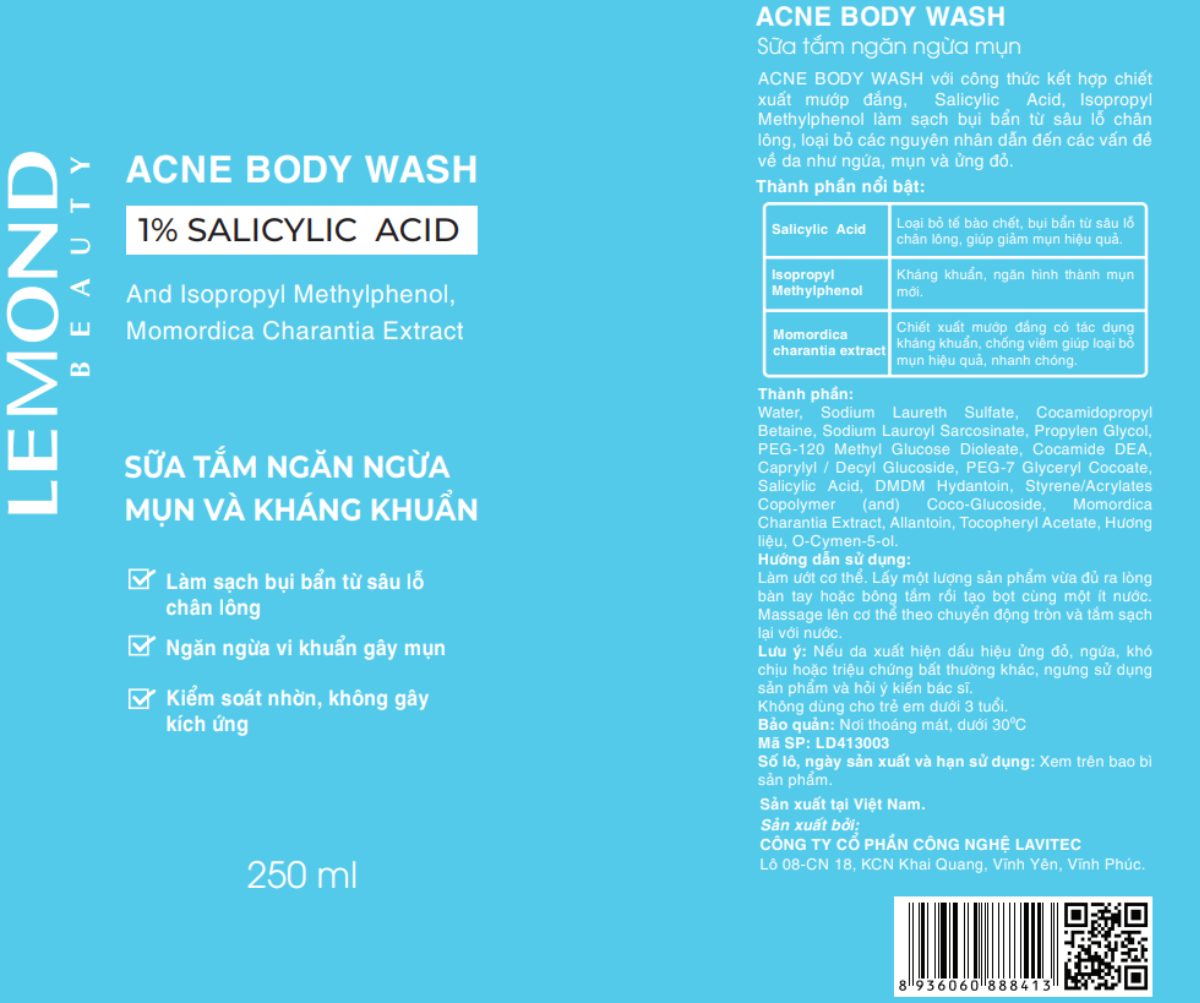 Lemond Acne Body Wash