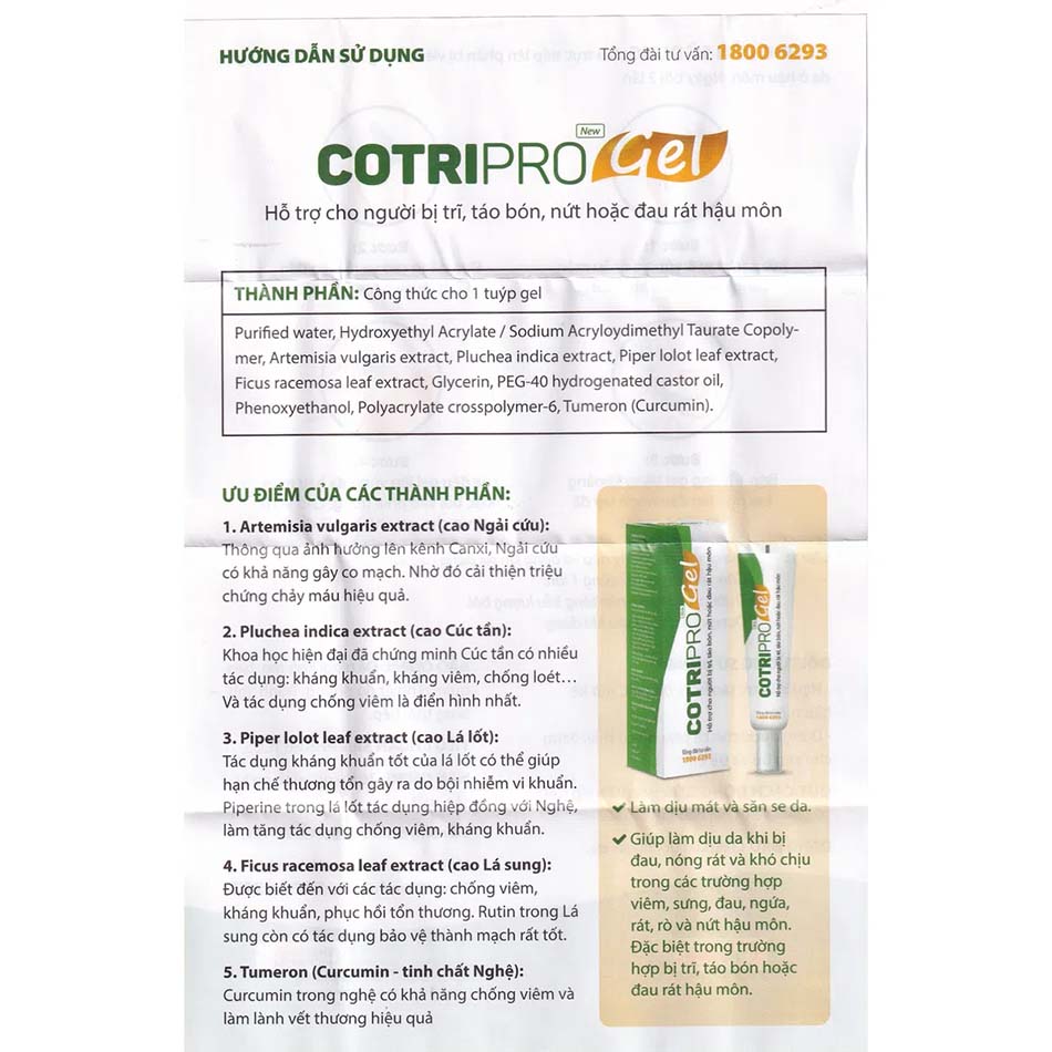 CotriPro Gel bôi trĩ