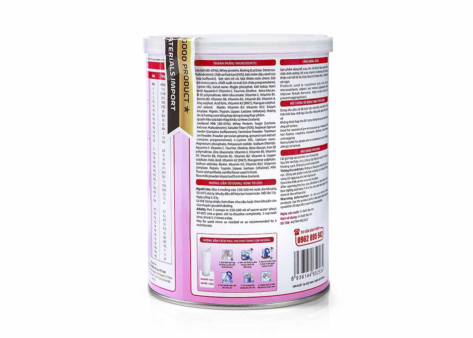 Cách sử dụng sữa Madam Sure Breast Enlargement